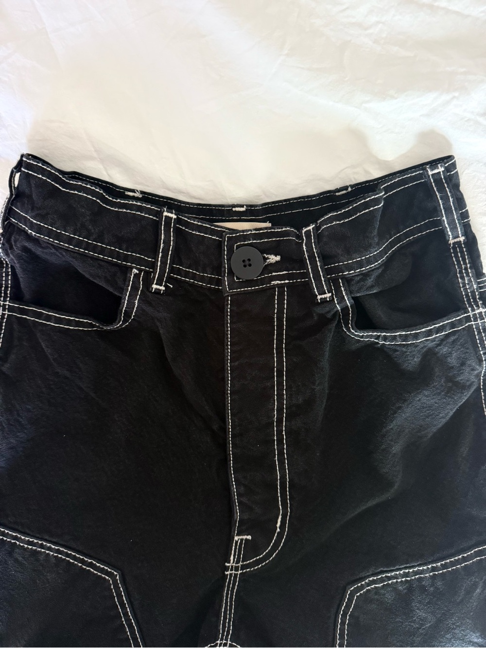 JESSE KAMM - Patchfront handy pant - Black - 0